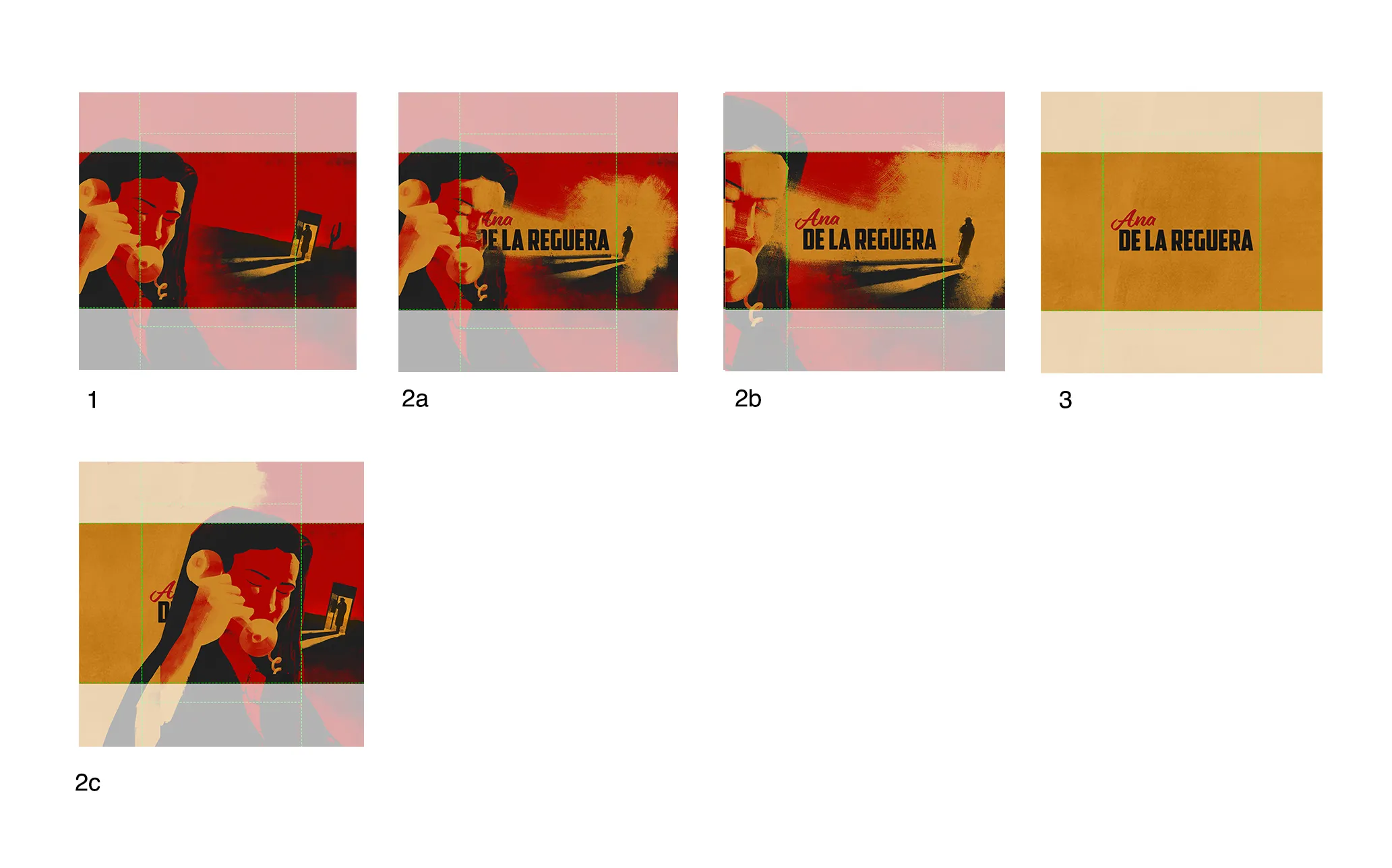 Four Audible story frames move from a red scene to a yellow Audible wordmark.