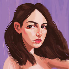 Illustrated portrait of Antonella Pitti